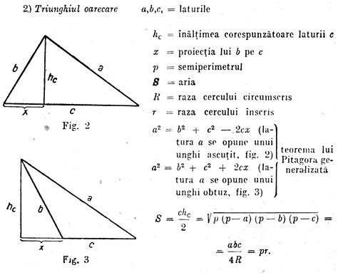 Calcul Triunghi Isoscel