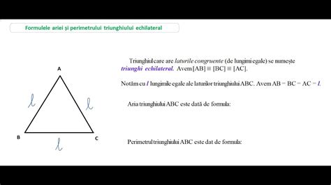 Formula Ariei Triunghiului