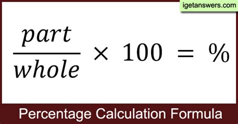 Formula for Percentage - Basic Mathematics                After you set up the formula