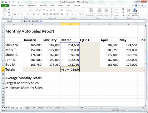 4 formas de usar fórmulas de suma en Microsoft Excel