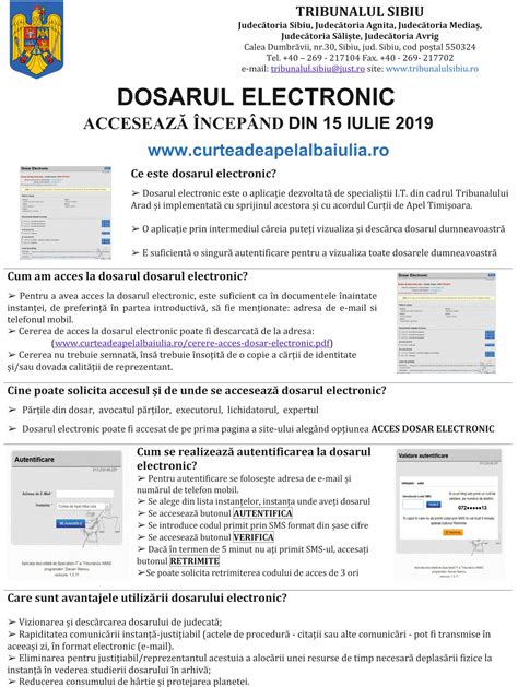 Acces Dosar Electronic