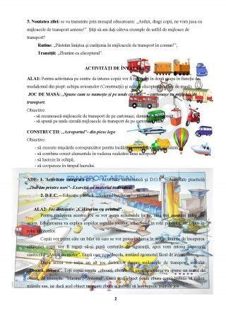 Proiect Tematic Mijloace De Transport Si Locomotie